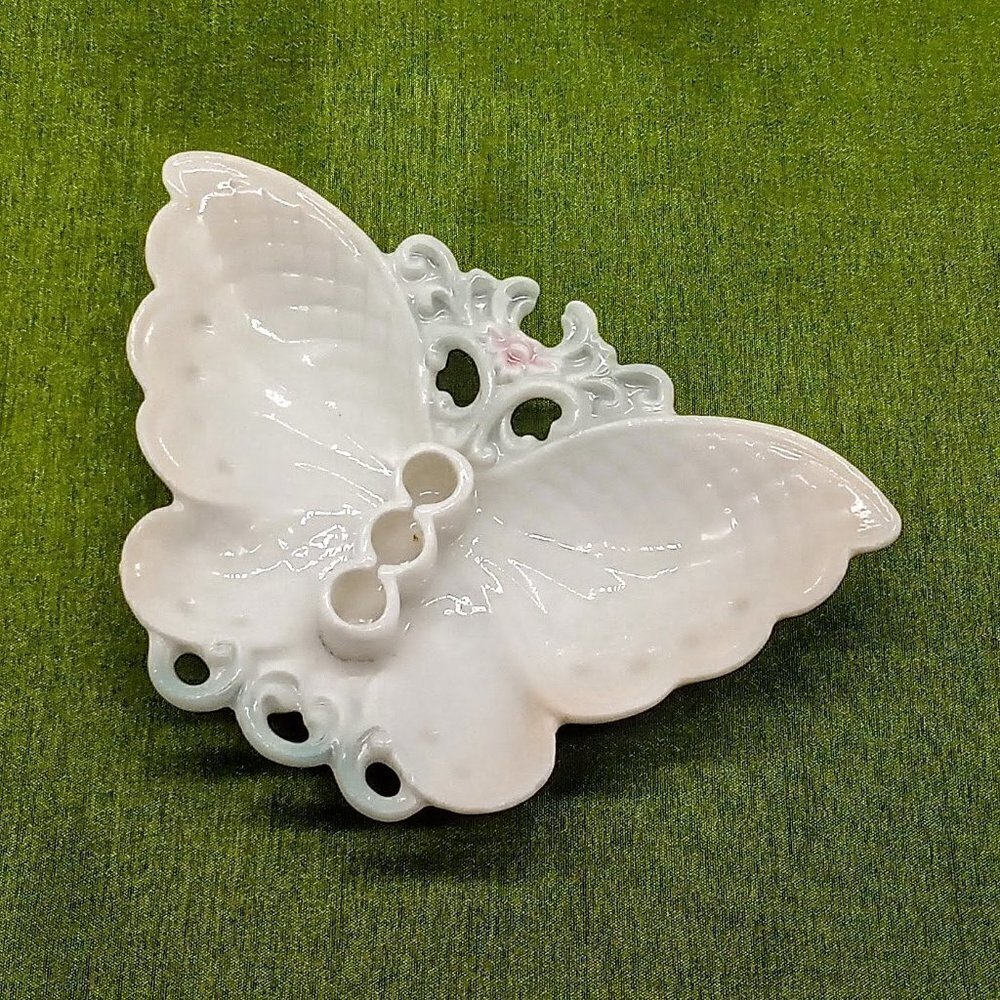 Lenwile Ardalt Japan Porcelain Butterfly Dish